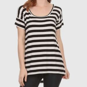 Black and White Stripe Tunic